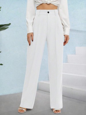 WUXI Regular Fit Women White Trousers