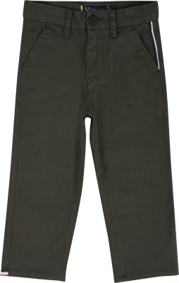 Allen Solly Slim Fit Boys Green Trousers