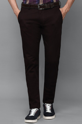 Allen Solly Regular Fit Men Brown Trousers
