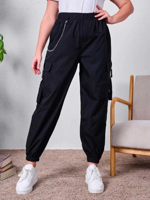 SS UNICORN Loose Fit Women Black Trousers