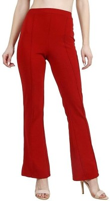 Ann Springs Regular Fit Women Red Trousers