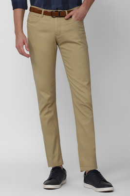 PETER ENGLAND Slim Fit Men Khaki Trousers