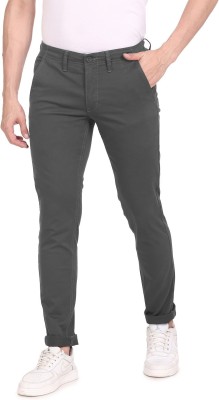 FLYING MACHINE Regular Fit Men Grey Trousers