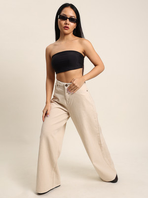 Bene Kleed Regular Fit Women Beige Trousers
