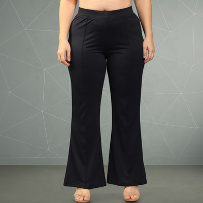 Anitafashion Loose Fit Women Black Trousers