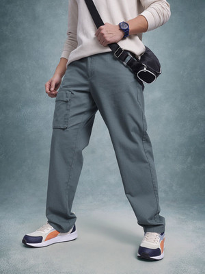 Roadster Relaxed Men Grey Trousers