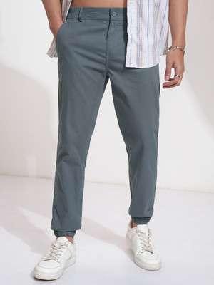 HIGHLANDER Slim Fit Men Blue Trousers