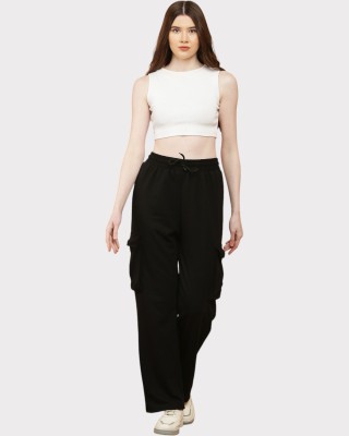 Anaya Fashion Regular Fit Women Black Trousers