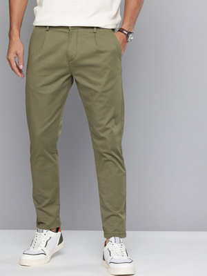 FLYING MACHINE Slim Fit Men Green Trousers