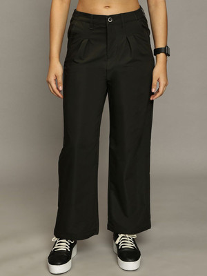 Roadster Loose Fit Women Black Trousers