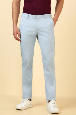 Allen Solly Slim Fit Men Light Blue Trousers