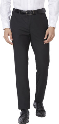 Raymond Slim Fit Men Black Trousers