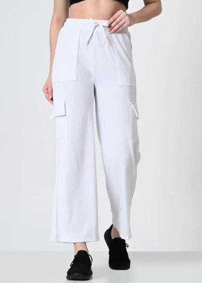 Hafizafashion Comfort Fit Women Cream Trousers