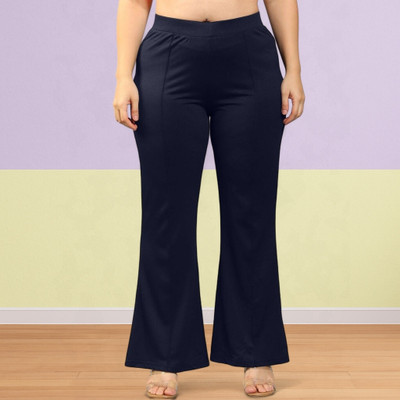 Anitafashion Loose Fit Women Dark Blue Trousers