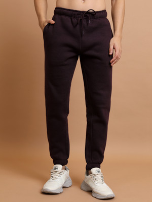 HIGHLANDER Slim Fit Men Maroon Trousers