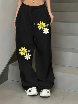 Sky Magic Straight Fit Women Black Trousers