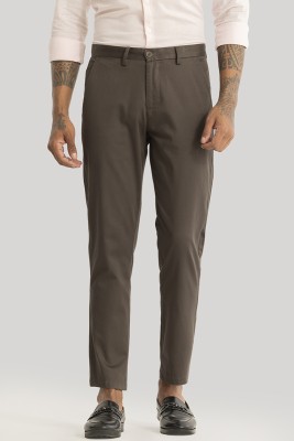 Snitch Slim Fit Men Brown Trousers