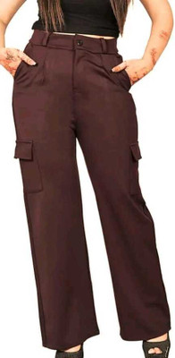 Eastern Uniforms Loose Fit Women Brown Trousers