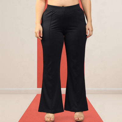 Anitafashion Loose Fit Women Black Trousers
