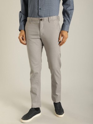 INDIAN TERRAIN Slim Fit Men Grey Trousers