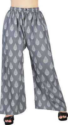 HouseOfCommon Flared Women Grey Trousers