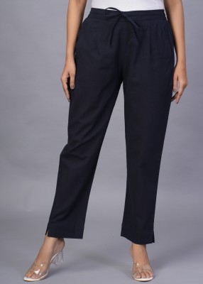 Assamica Regular Fit Women Blue Trousers