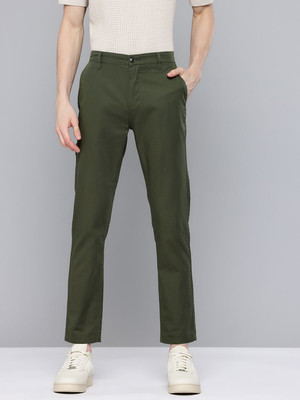 FLYING MACHINE Slim Fit Men Green Trousers