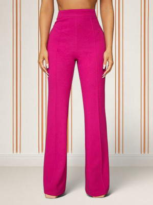 Anitafashion Loose Fit Women Pink Trousers