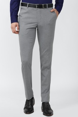 PETER ENGLAND Slim Fit Men Grey Trousers