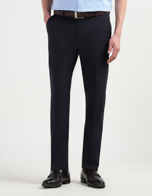 ARROW Regular Fit Men Blue Trousers