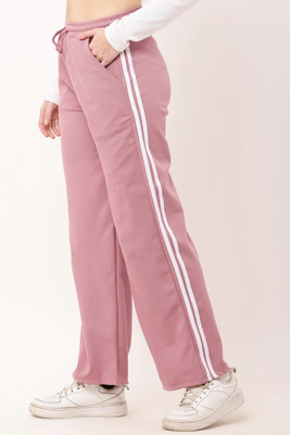 HR FASHION Straight Fit Women Pink Trousers