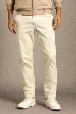 LOUIS PHILIPPE Tapered Men Beige Trousers