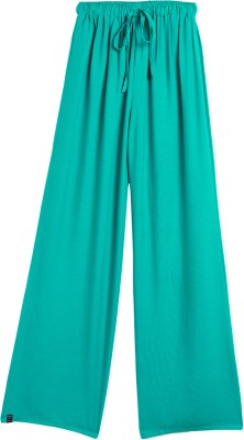 The Pajama Factory Regular Fit Girls Green Trousers