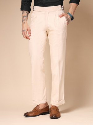 italianvega Regular Fit Men Beige Trousers