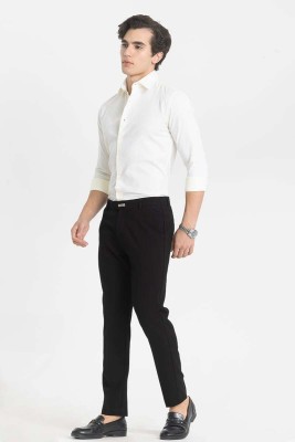 Snitch Relaxed Men Black Trousers