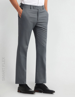 ARROW Slim Fit Men Grey Trousers