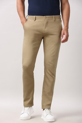 PETER ENGLAND Slim Fit Men Beige Trousers