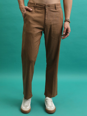HIGHLANDER Regular Fit Men Brown Trousers