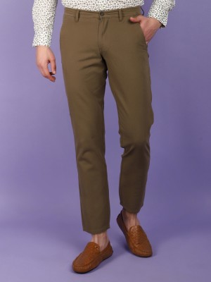 V-MART Regular Fit Men Brown, Brown Trousers