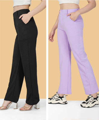 GREEN-SHADE Regular Fit Women Multicolor Trousers