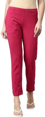 TANISHYM Regular Fit Women Pink Trousers