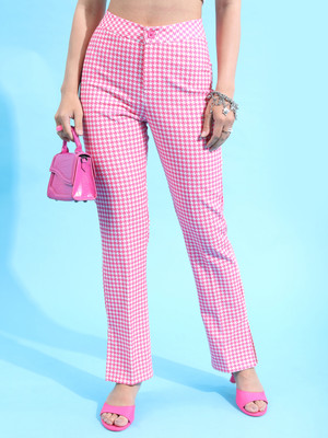Tokyo Talkies Women Pink Trousers