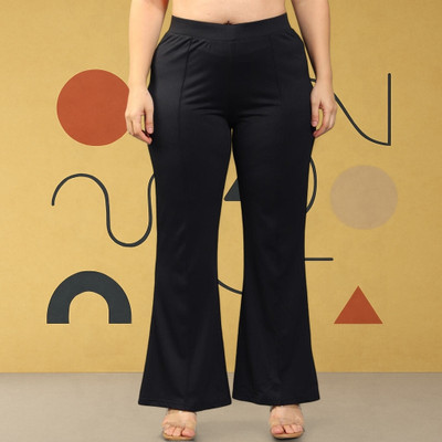 Anitafashion Loose Fit Women Black Trousers