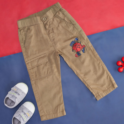 Pantaloons Baby Regular Fit Baby Boys Brown Trousers