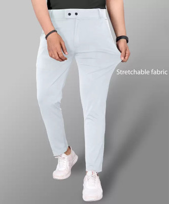 KAJARU Regular Fit Men Grey Trousers