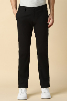Allen Solly Slim Fit Men Black Trousers