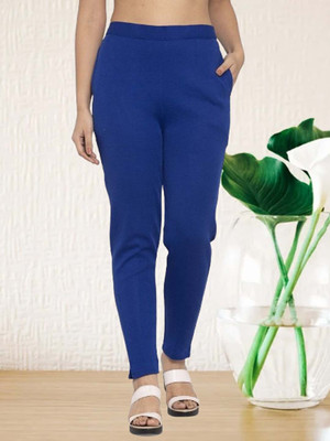 Style Access Regular Fit Women Blue Trousers