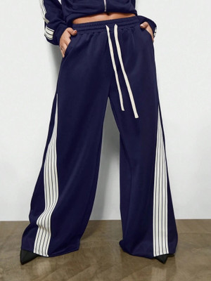 Tabadtod Loose Fit Women Dark Blue Trousers