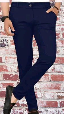 Nk staylish Regular Fit Men Blue Trousers