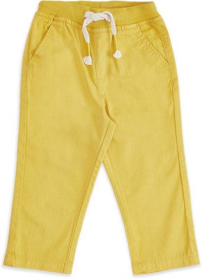 Pantaloons Baby Regular Fit Baby Boys Yellow Trousers